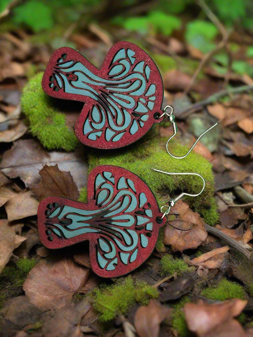 Handcrafted Mushroom Earrings