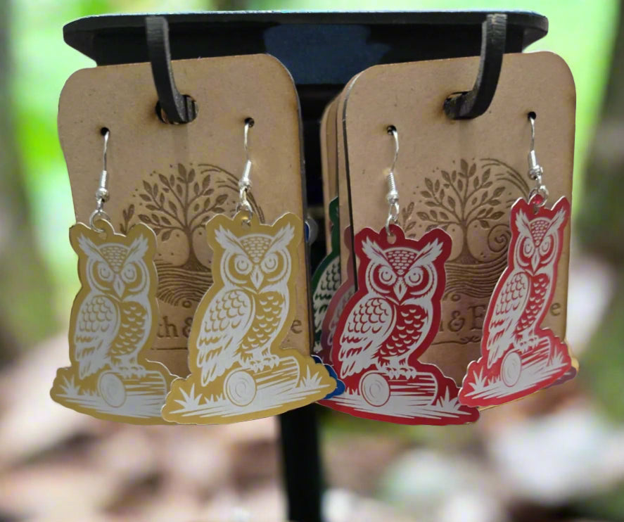 Handcrafted Aluminium Earrings β Bold, Lightweight, Laser-precision
