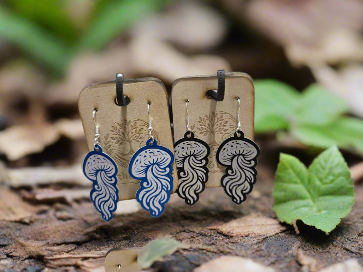 Handcrafted Aluminium Earrings β Bold, Lightweight, Laser-precision