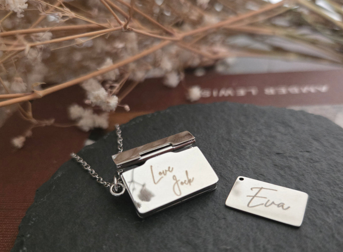 Personalised Envelope Pendant Necklace