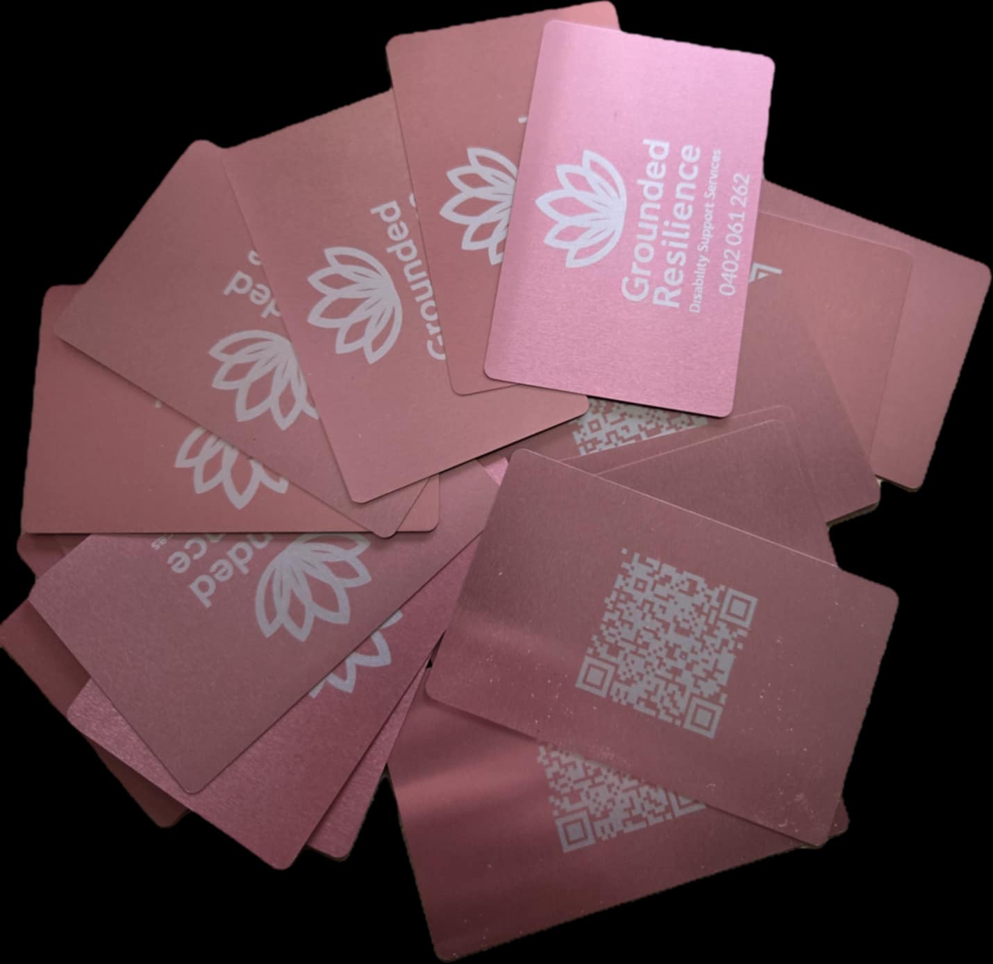 Custom Laser Engraved Aluminium Business Cards