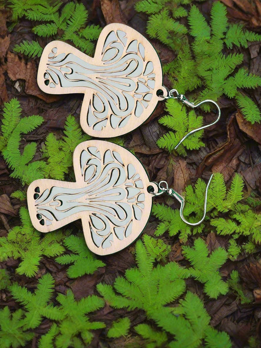 Handcrafted Mushroom Earrings