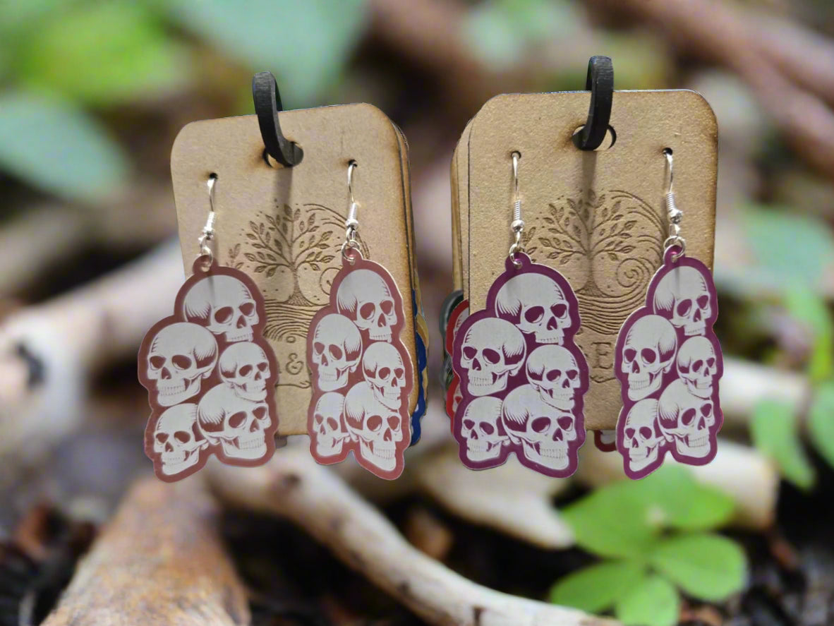 Handcrafted Aluminium Earrings – Bold, Lightweight, Laser-precision