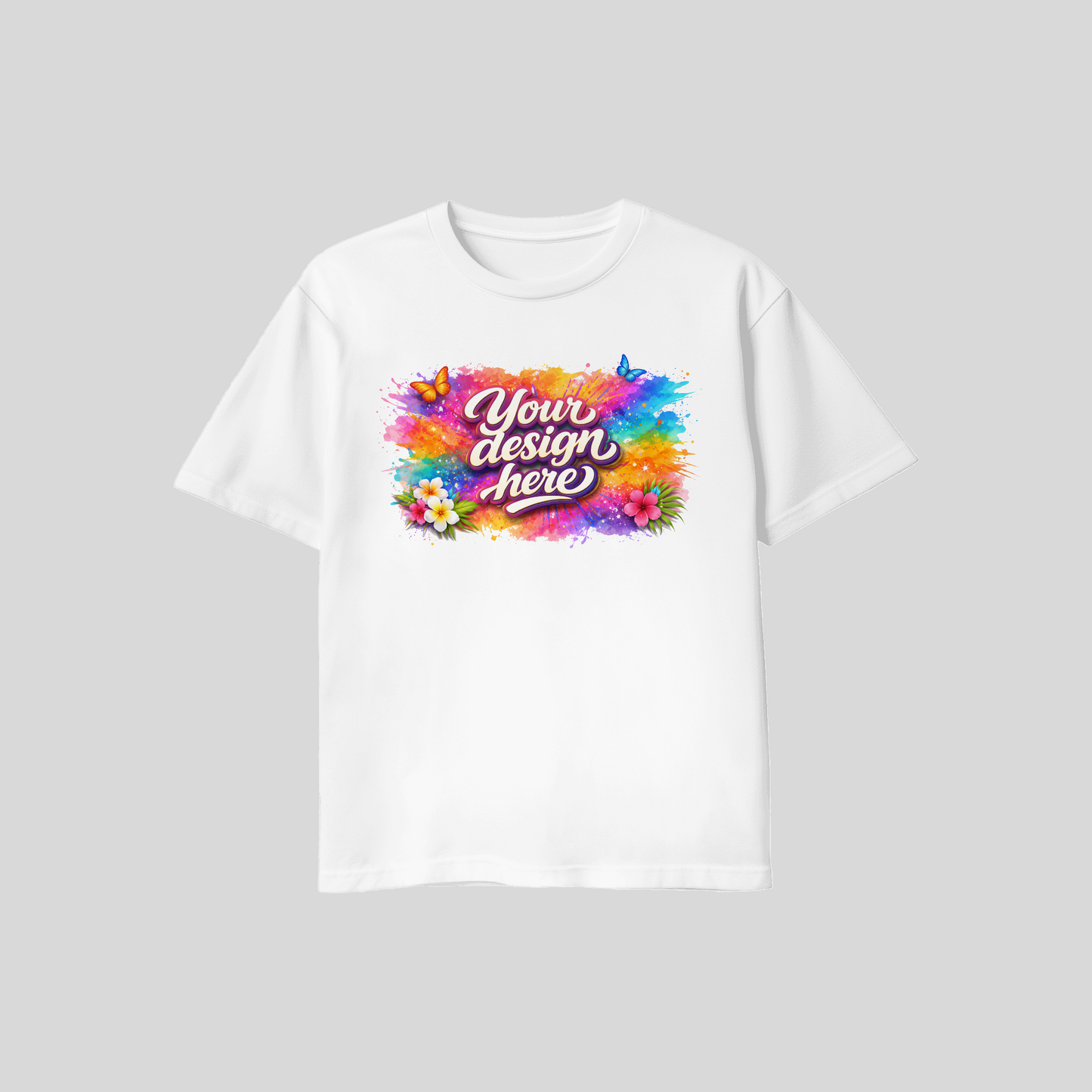 Custom printed 100% Cotton Unisex Tee