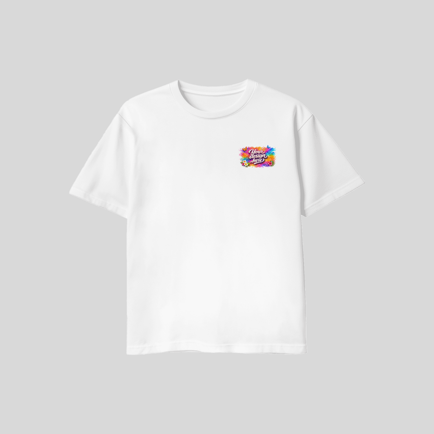 Custom printed 100% Cotton Unisex Tee