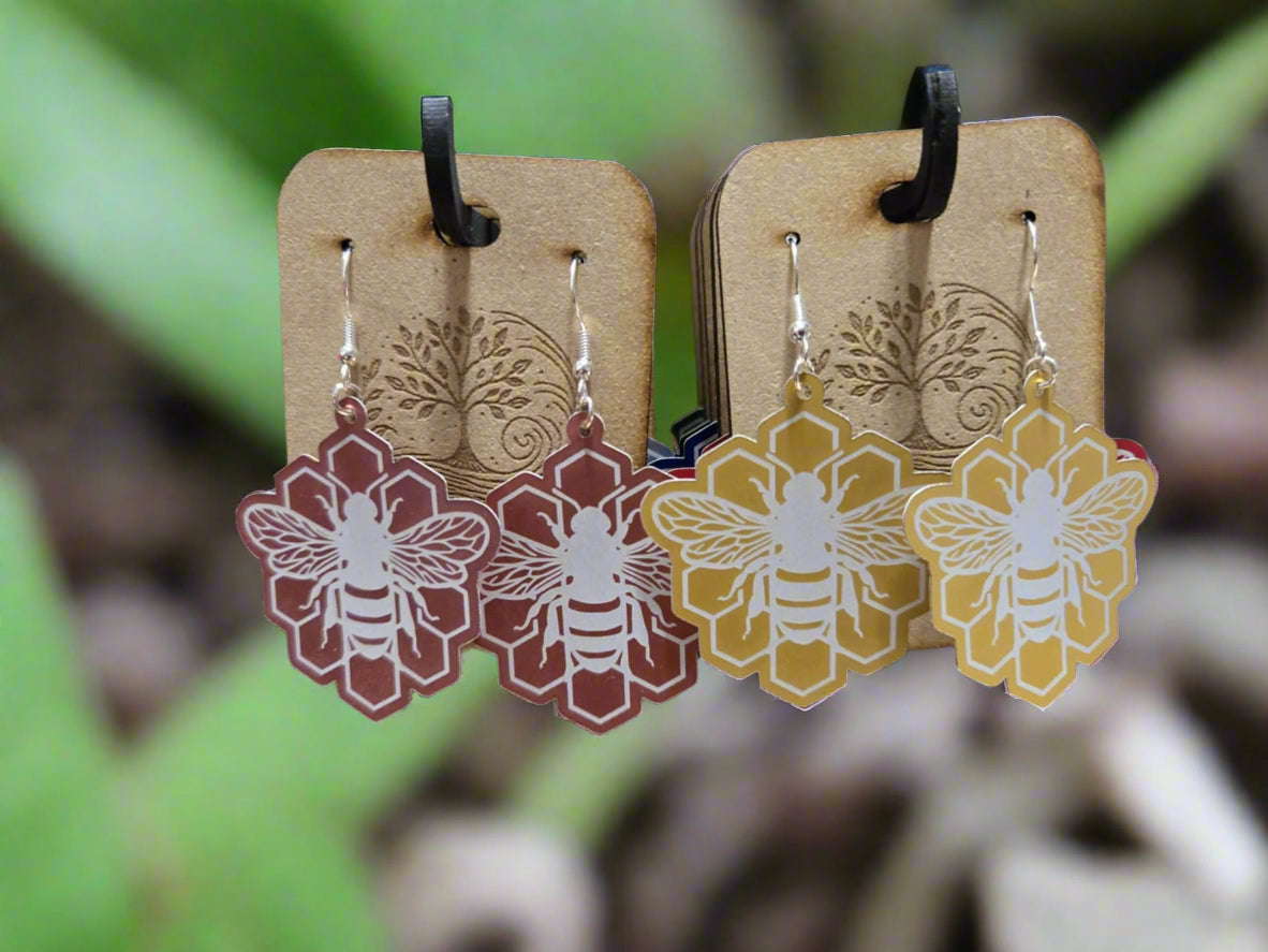Handcrafted Aluminium Earrings – Bold, Lightweight, Laser-precision